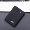 New Canvas Men's Short Wallet Two-fold Large Capacity Multiple Pockets Black Coffee Slim Money Bag Men Women