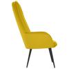 Recliner Chair Mustard Yellow Velvet