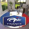 France National Football Team Round Area Rug,Carpet Rug for Living Room Bedroom Sofa Playroom Decor,Non-slip Floor Mat