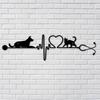 Vet Inspired Heartbeat Metal Wall Art for Pet Lovers Home Garden Decor