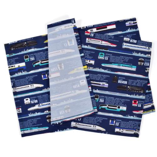 COLORFUL CANDY STYLE Placemats, Standard, Set of 4 (2 Same Pattern X 2 Alternative Patterns), Water-Repellent Fabric, Lunch Mats, Lunch Covers, Lunch