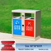 Vintage Outdoor High-End Trash Can for Parks, Hotels, and Antique-Style Communities