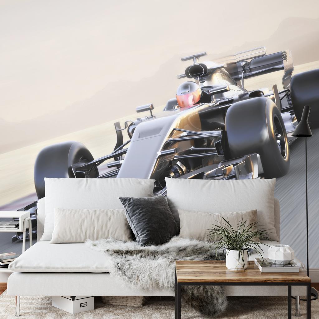 Photomural F1 Car On The Move Washable Fleece 208x146