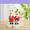 Wooden Animal Figurine Craft Modern Minimalist Home Decor Kids Room Sitting Desk Accessory
