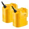 Fuel Container, 19 L, Gas Tank with Spout & Clear Scale, 15 L/min Max Flow Rate, Secure & Leak-proof, Portable Flat Fluid Container for Most Cars