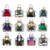 Personality Oktoberfest Apron Funny German Beer Aprons Kitchen Cooking Apron for Men Women Friends Costume BBQ Party