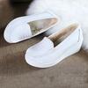 Women Wedge White Shoes Platform Shoes Fashion Comfortable Increase Casual Slip-on Women's Loafers Hollow Out Breathable Shoes