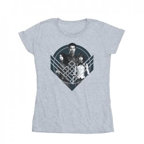Marvel Womens/Ladies Shang-Chi And The Legend Of The Ten Rings Group Pose Crest Cotton T-Shirt