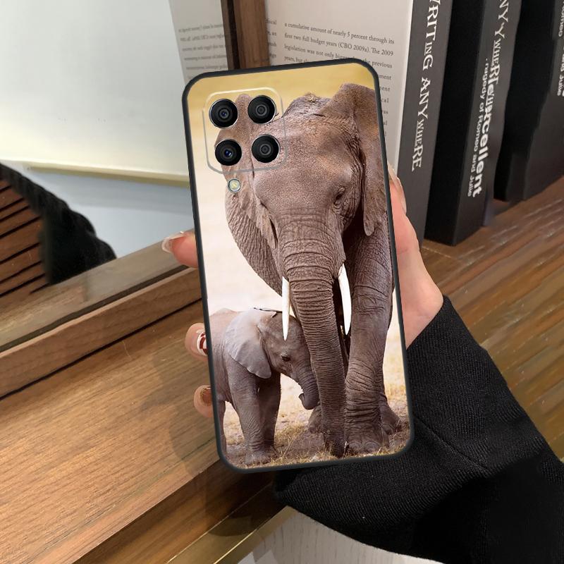 Elephant Baby Nature Case For Samsung Galaxy M35 M15 M55 M56 M36 M16 M06 M31 M13 M33 M53 M12 M32 M52 M14 M34 M54