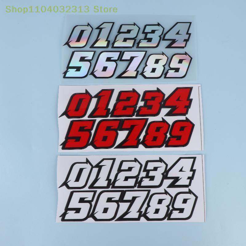 Waterproof DIY For Motorbike Fuel Tank Front Fairing Side Panels Vinyl Decals Decor Creative Number Scooter Stickers