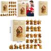 Weihnachts-Adventskalender mit Hundemotiv und Acryl-Tierfiguren zum Verschenken in der Weihnachtszeit