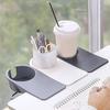 ABS Cup Holder Automotive Creativity Table Side Water Cup Holder Office Desk Computer Desk Fixed Cup Holder