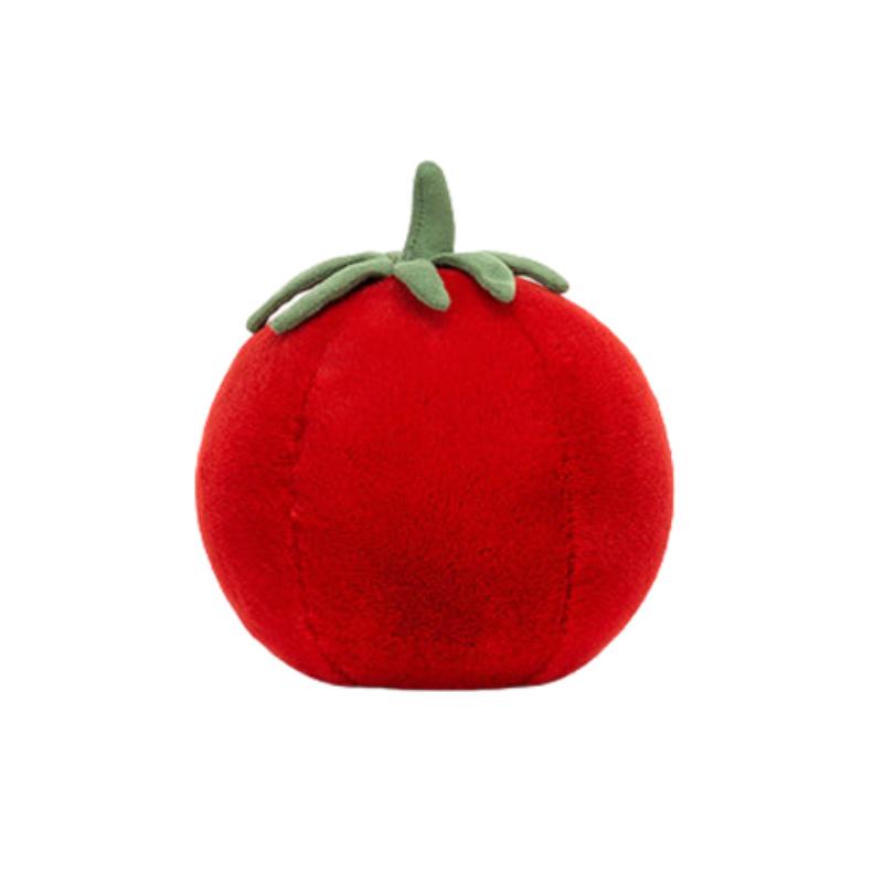 Jellycat Fun Food Series Tomato Soothing Red Doll Plush Doll 17cm High