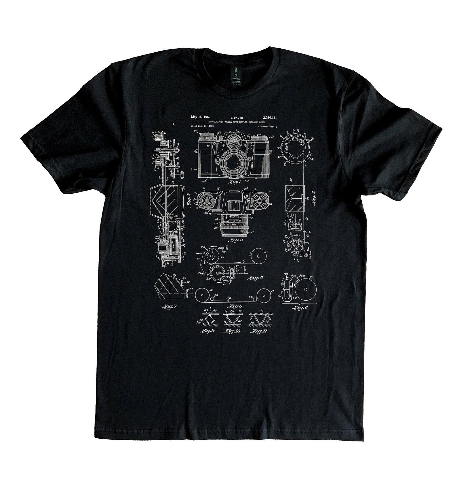 Photographic Camera Patent Photography Photophile 100% Cotton T-Shirt S-XXXL 3XL