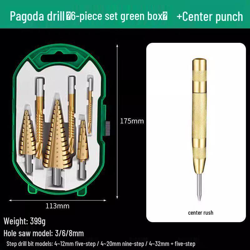 Cobalt Hole Opener for Serrated Alloy Step Drill Bit, Stainless Steel Multi-functional Hole Expander