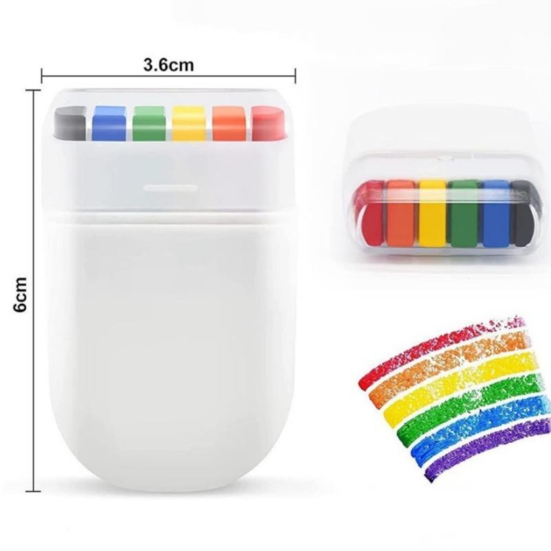 Washable Non-toxic Rainbow Drawing Crayon Stick Sports Game Prop Graffiti Toy For Festival Party Performance Kids Adults Event