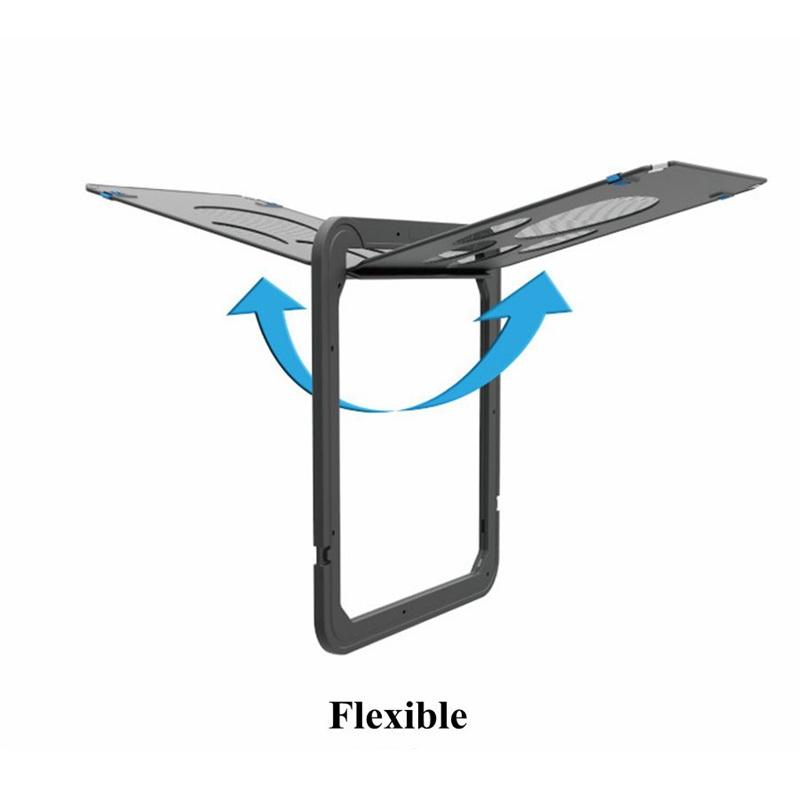 Pet Dog Door Lockable Self-Closing Function Sturdy Screen Door for Dog Cat Easy Safe Freely Enter House