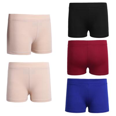 Flickor Dans Sport Yoga Shorts Cotton Boy Cut Lågväxt balett Gymnastik Shorts Träning Boyshorts Activewear
