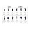 280pcs Car Trim Panel Snap Fasteners for Mazda, Toyota, BMW, Honda - Matching Accessories for Lining