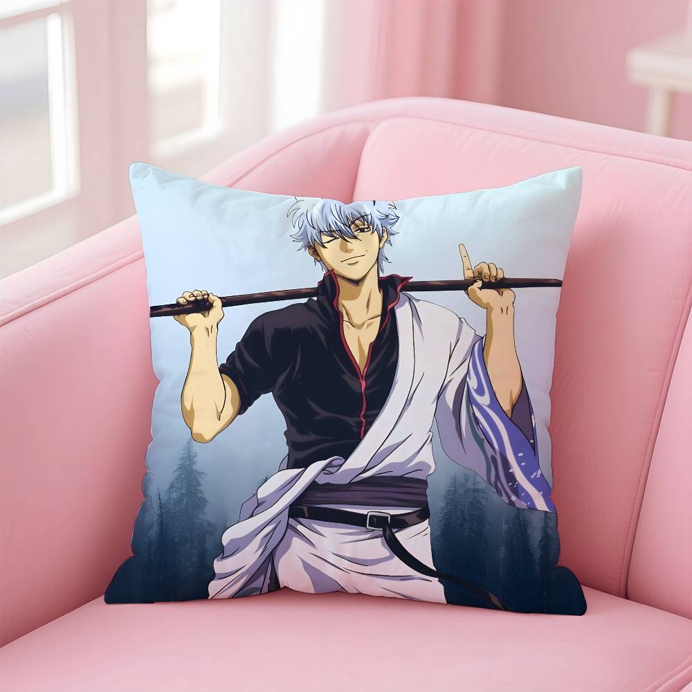 Anime G-GINTAMA Pillow Case pattern printing pillowcase living room sofa cushion cover bedroom room decor