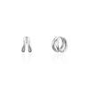 [925Silver] Two Ring Earrings