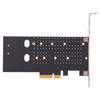 M.2 Zu Pcie Adapter PCB Poröser Dual M.2 PCIE Adapter Erweiterungskarte für SATA PCIE NVMe SSD