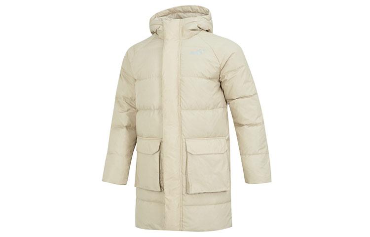 PUMA Down Jackets Men s Khaki Hooded Moderate Other 674641-12 XS