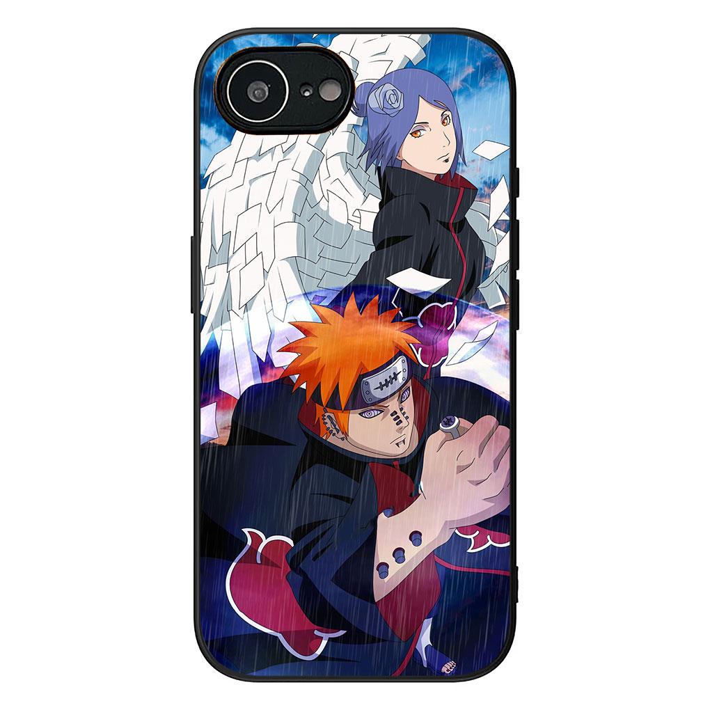 konan Narutos Pain Akatsuki Casing Phone Cover for Apple iPhone 17 16 14 15 Pro Max Plus 15+ 16E XR ProMax Air 16+ Soft Case