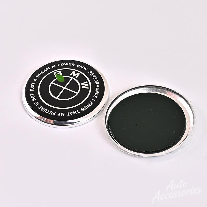JVVO7 45MM Car Steering Wheel Stickers Styling Decorate Decal For BMW M Power Motorsport Emblem Badge Decals Auto Interior Accessories