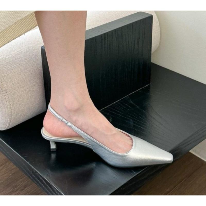 Wiosna 2026 Nowe Płaskie Wsuwane Damskie Buty Slingback Miękkie Codzienne Damskie Sandały Płaski Obcas Zewnętrzne Klapki Sukienkowe