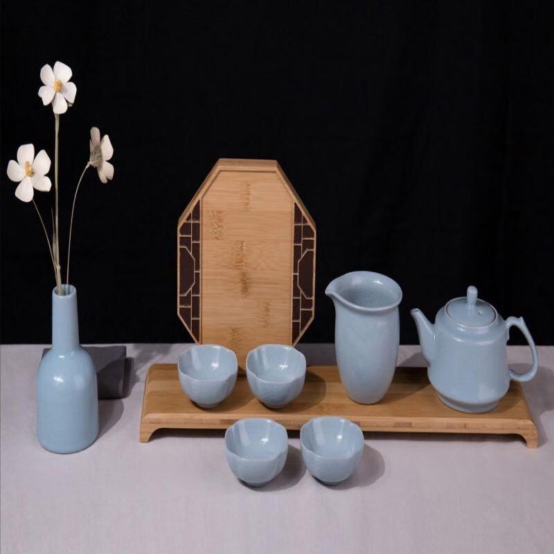 Wanchunhe Chinese White Porcelain Tea Set