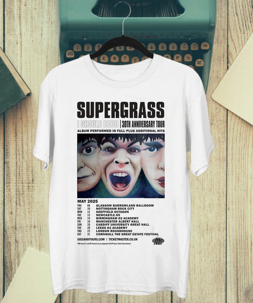 Supergrass Band I Should Go Go 30th Anniversary T Shirt Full Size S-5XL Unisex T-Shirt XXXXL