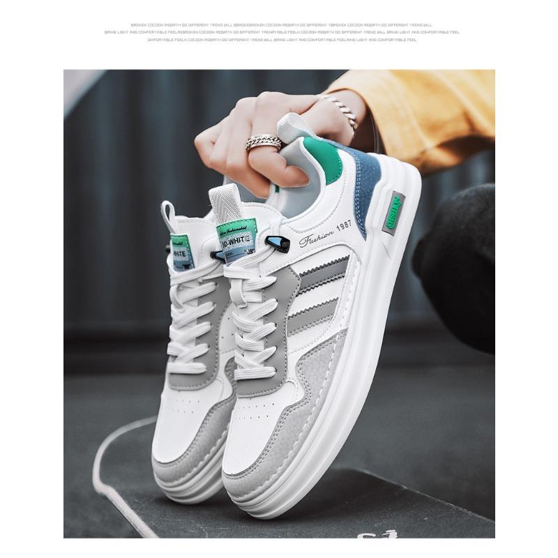 Men Breathable Lightweight Soft Sole Casual Fashion White Sports Sneakers