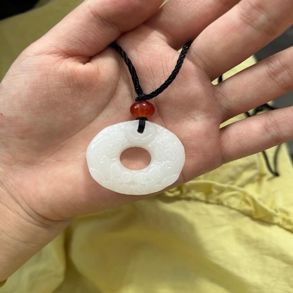 Ping An Buckle Lucky Pixiu Ping An Buckle Pendant Necklace Men's and Women's Couples