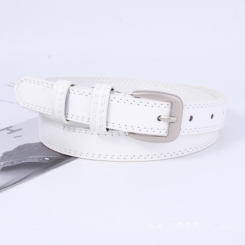Denim Womens Vintage Belt Minimalist Black Versatile Trendy Korean Accessory