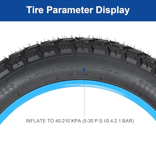 FengCan 20x4.0 Tire, 20x4.0 102-406, Electric Bicycle Tire, Compatible with 20-inch Mountain Bikes and Fat Bikes, 4.0-inch Section Width (BQ027)