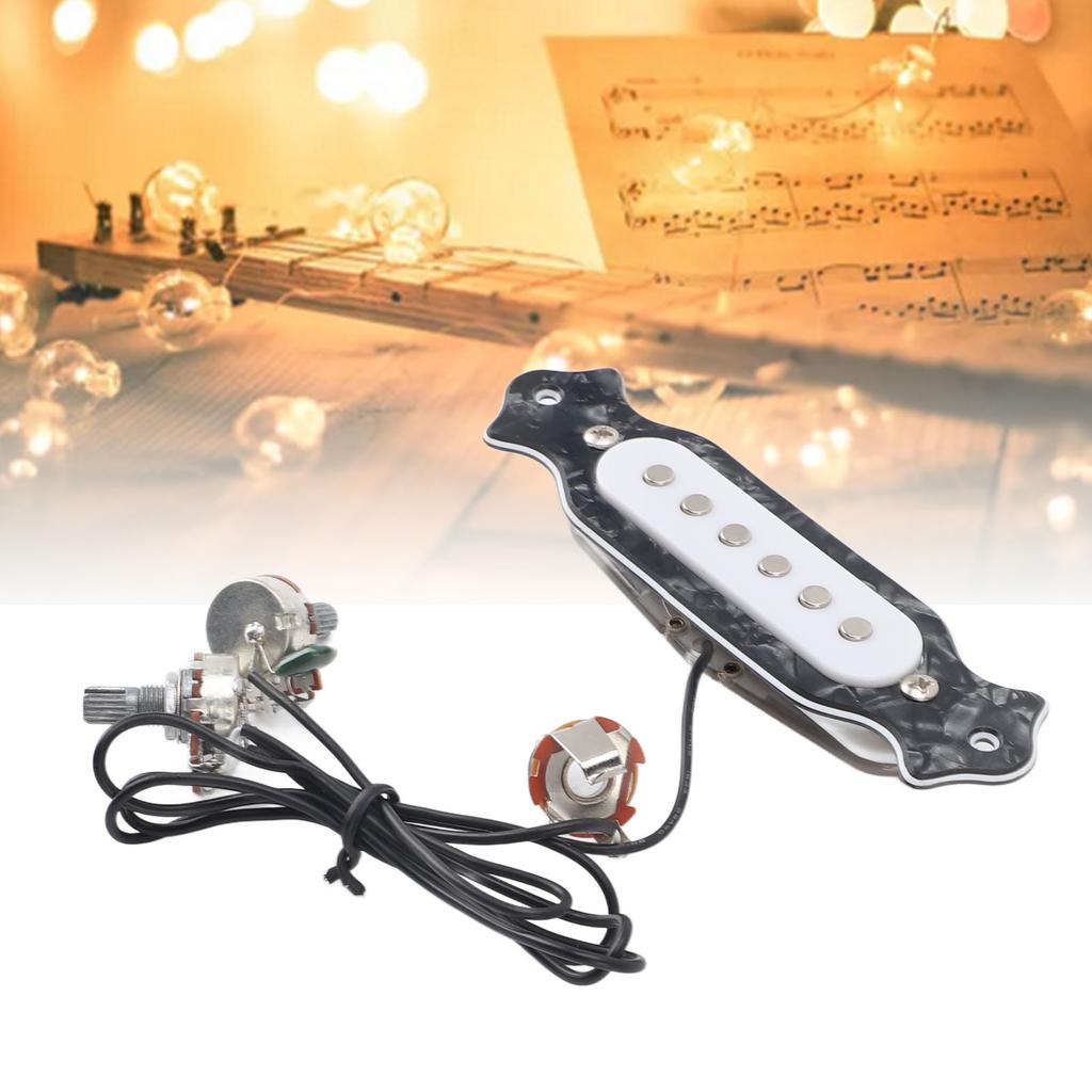 6 St  Single Coil Pickup Prewired Electric Guitar Pickup Replacement with Volume and   Controls