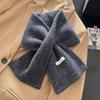 Wool  Knitted Scarf Women Winter Warm Scarves Bright Solid Color Design Thickened Shawl Soft Triangle Pashmina Neck
