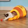 Removable & Washable Winnie the Pooh Panda Pet Bed with Thickened Cushion, Four Seasons Universal Design.