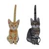 Cat Paper Holder Cat Decorative Paper Towel Holder Animal Paper Roll Holder Stand Iron Paper Towel Stand for Bathrooms Kitchen
