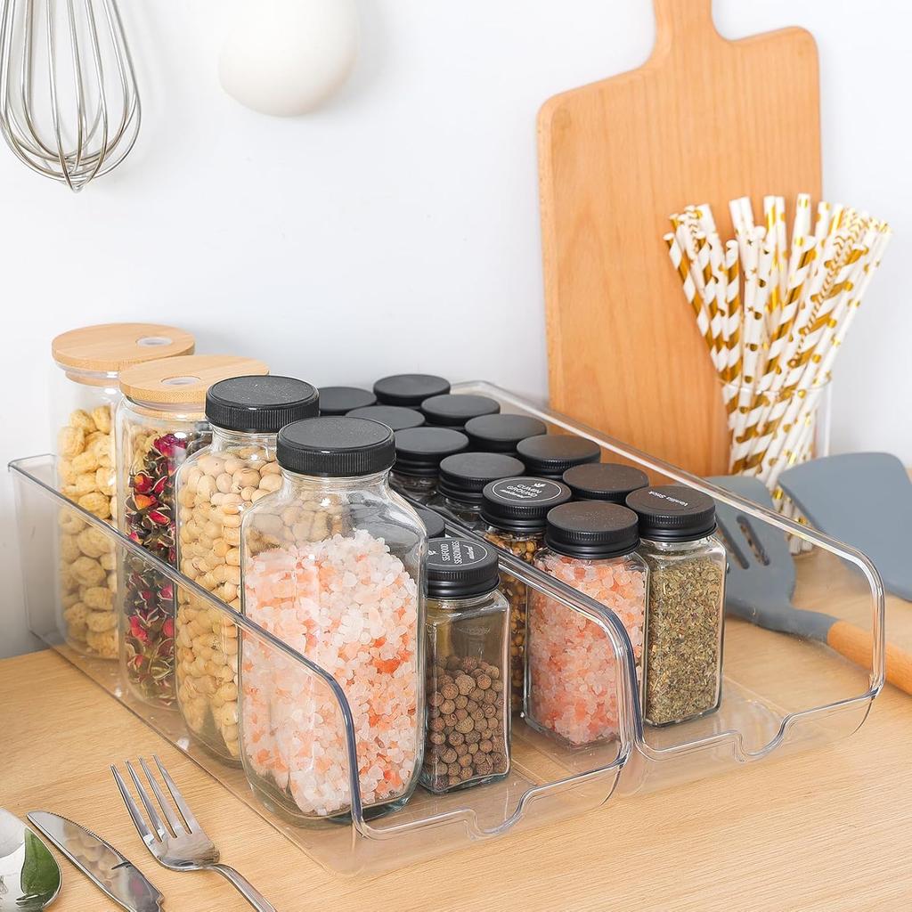 Moretoes 2 Pack Soda Can Organizer for Fridge, Clear Refrigerator Organizer Bins, Soda Can Organizer for Pantry, Kitchen Organizers and Storage