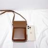 Umhängetaschen für Damen mit Klappe, Mini-Schultertaschen aus PU-Leder und Handtaschen für Mädchen, Damentelefon, einfache, solide Designertasche