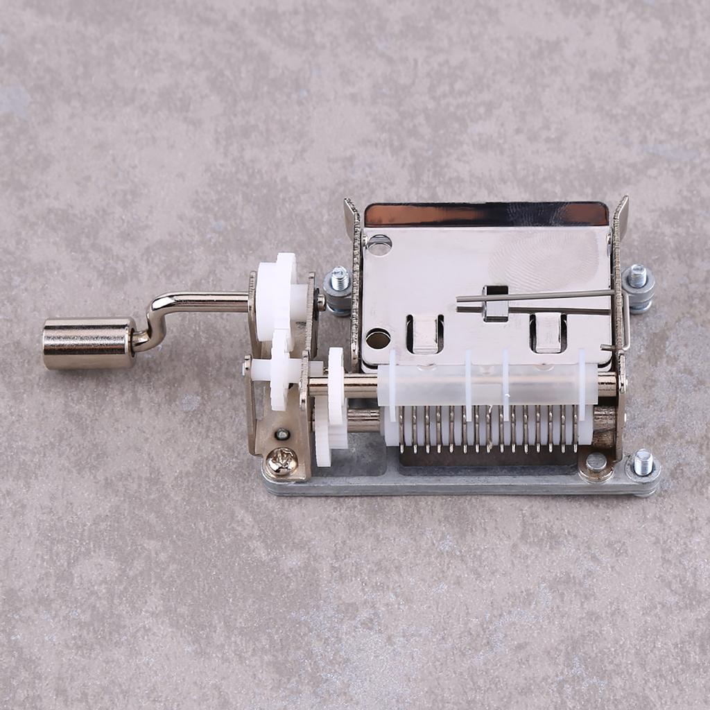 DIY Tune Hand Crank 15 Note Music Box Movement   Hole Puncher   20 Paper Tapes