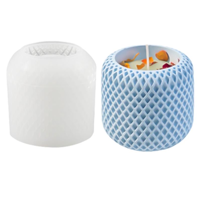 Candle Holder Mold Candle Cup Mold Craft Molds Round Shape Candle Base Molds Silicone Crafting Moulds for Resin Crafting 1