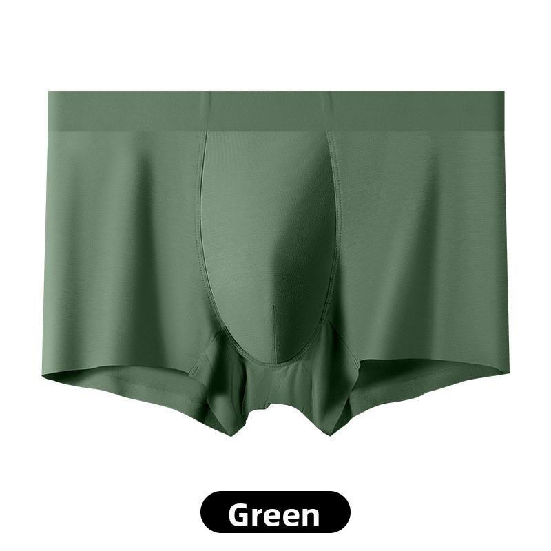 Men Spring and Summer New Xinjiang Cotton Without Trace In The Waist Flat Angle Underwear