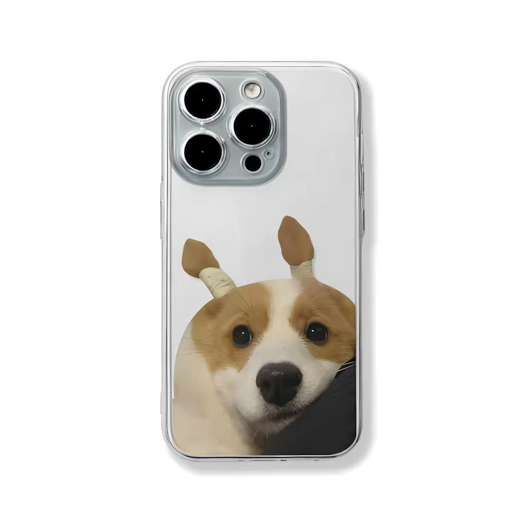 Funny Braids Cat Dog Phone Case for Couples For iPhone 16 e 15 14 13 12 11 Pro Max Plus Mini X XS XR SE 2020 2022 Funda Coque