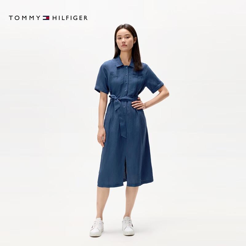 Tommy Hilfiger Women's Linen Blend Shirtdress