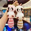 Backpack Pendant Raccoon Plush Keychain Stuffed Animal Toys Plush Keychain Raccoon Plush Pendant