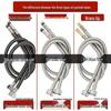 304 Stainless Steel Braided Flexible Hose for Kitchen Faucet - Hot/Cold Inlet Pipe