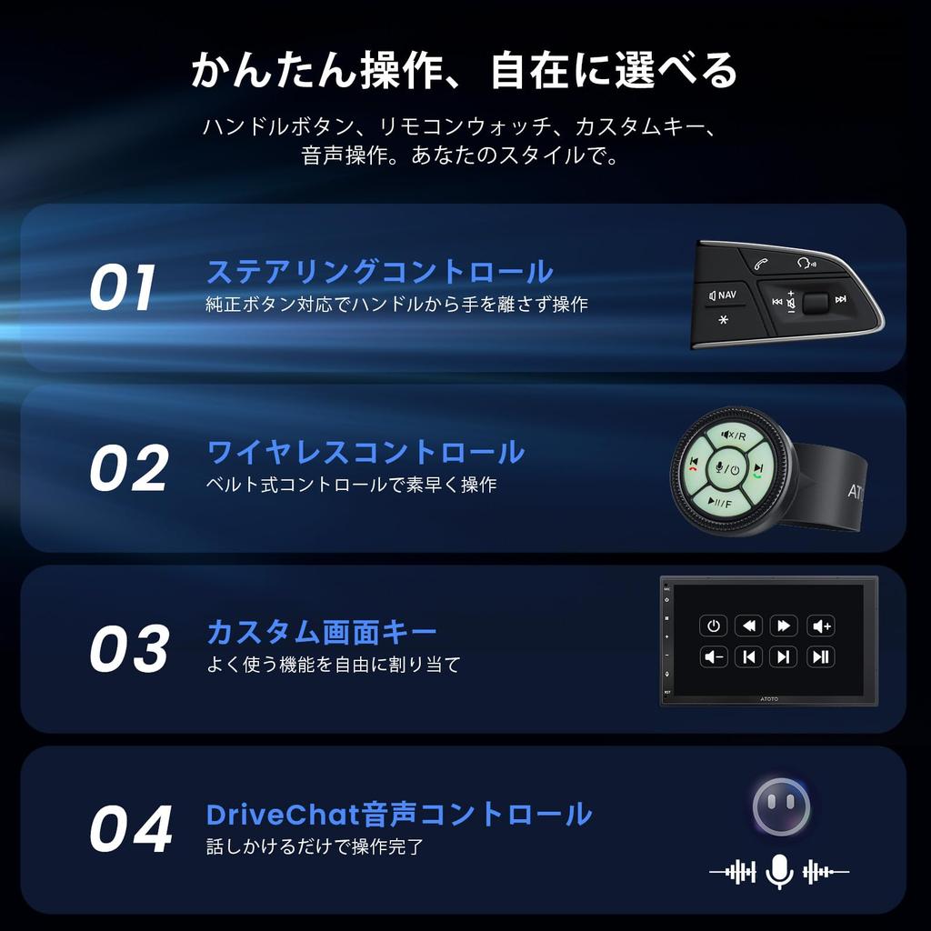 Android Navigation MYATOTO X10 Navigation System with QLED Touchscreen HDMI Dual Bluetooth Front and Rear 4G CarPlay Android GPS 8GB 128GB TF Card